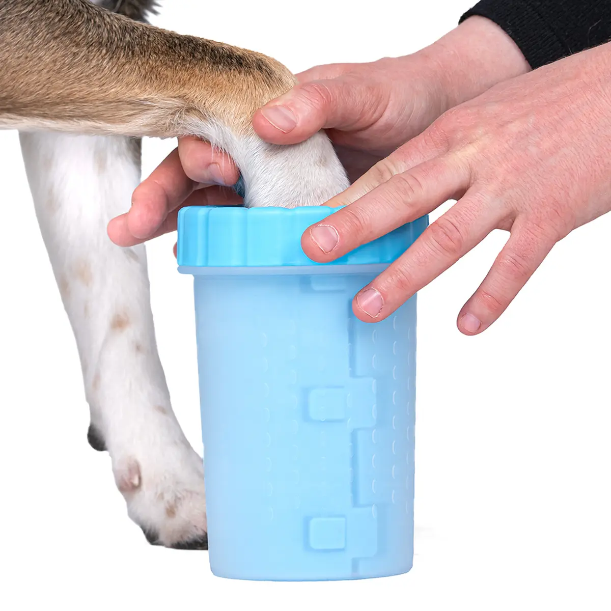 Niebieski Czyścik do łap psa rozm. S/M