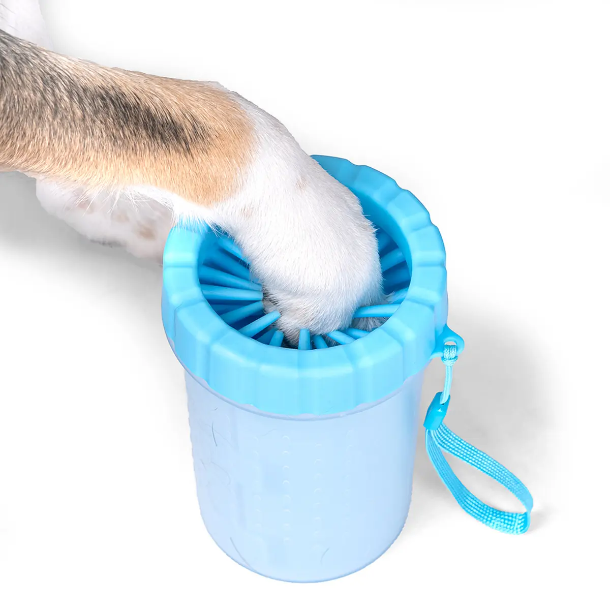 Niebieski Czyścik do łap psa rozm. S/M - obrazek 3