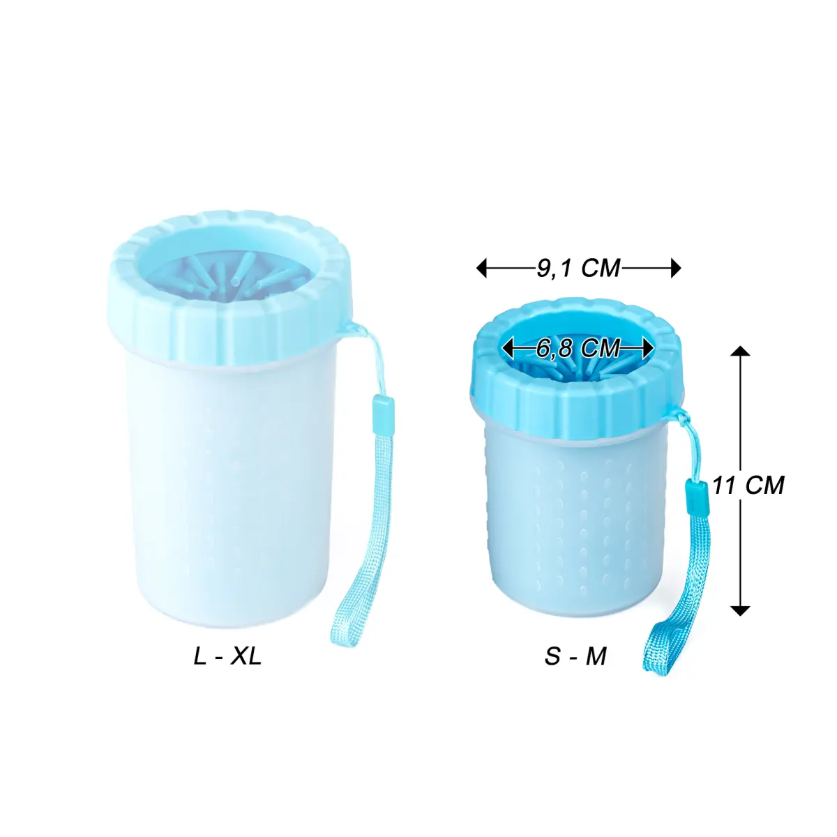 Niebieski Czyścik do łap psa rozm. S/M - obrazek 6