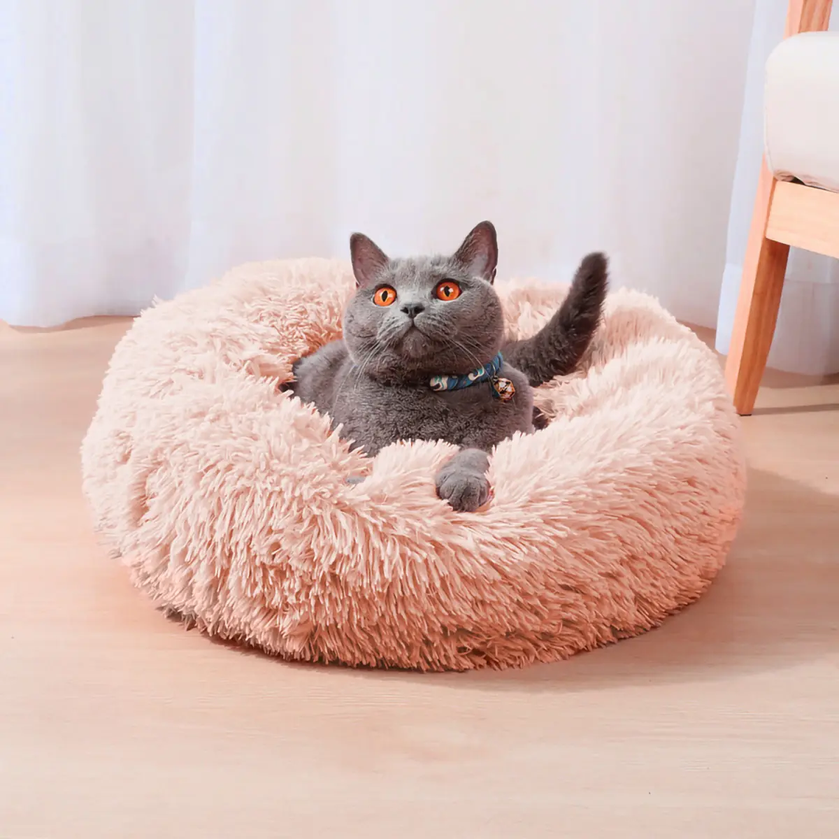 Legowisko dla psa małe 60 cm różowe - obrazek 2