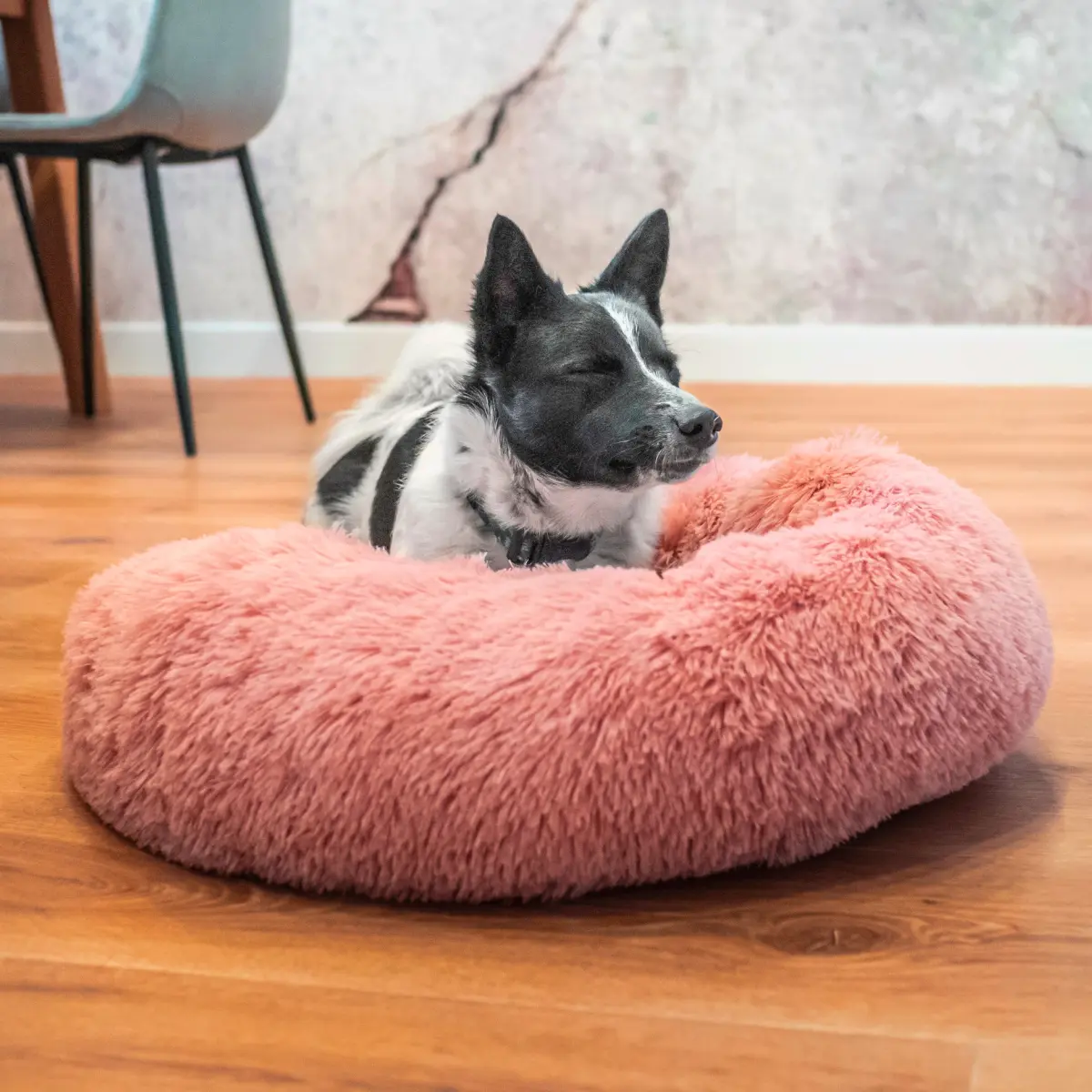 Legowisko dla psa małe 60 cm różowe - obrazek 3