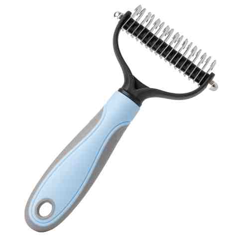 Zgrzebło dla psa do pielęgnacji długiej, wełnistej sierści i kołtunów