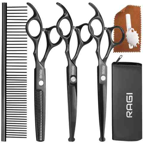 NOŻYCZKI do strzyżenia Psów PROFESJONALNY ZESTAW do strzyżenia 3 rodzaje Nożyczek + Grzebień