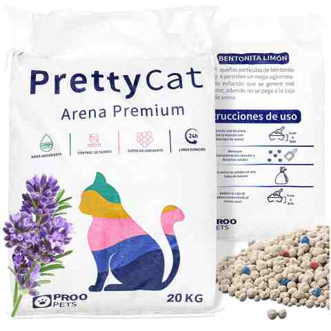 Żwirek dla kota bentonitowy 10kg 100% naturalny ekologiczny LAWENDOWY BEZPYŁOWY