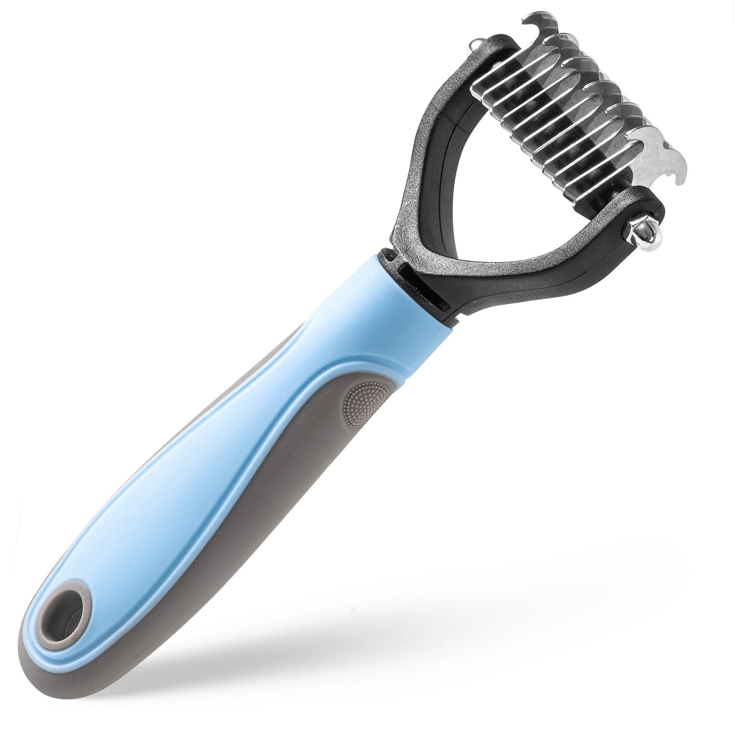 Zgrzebło dla psa do pielęgnacji długiej, wełnistej sierści i kołtunów - obrazek 2