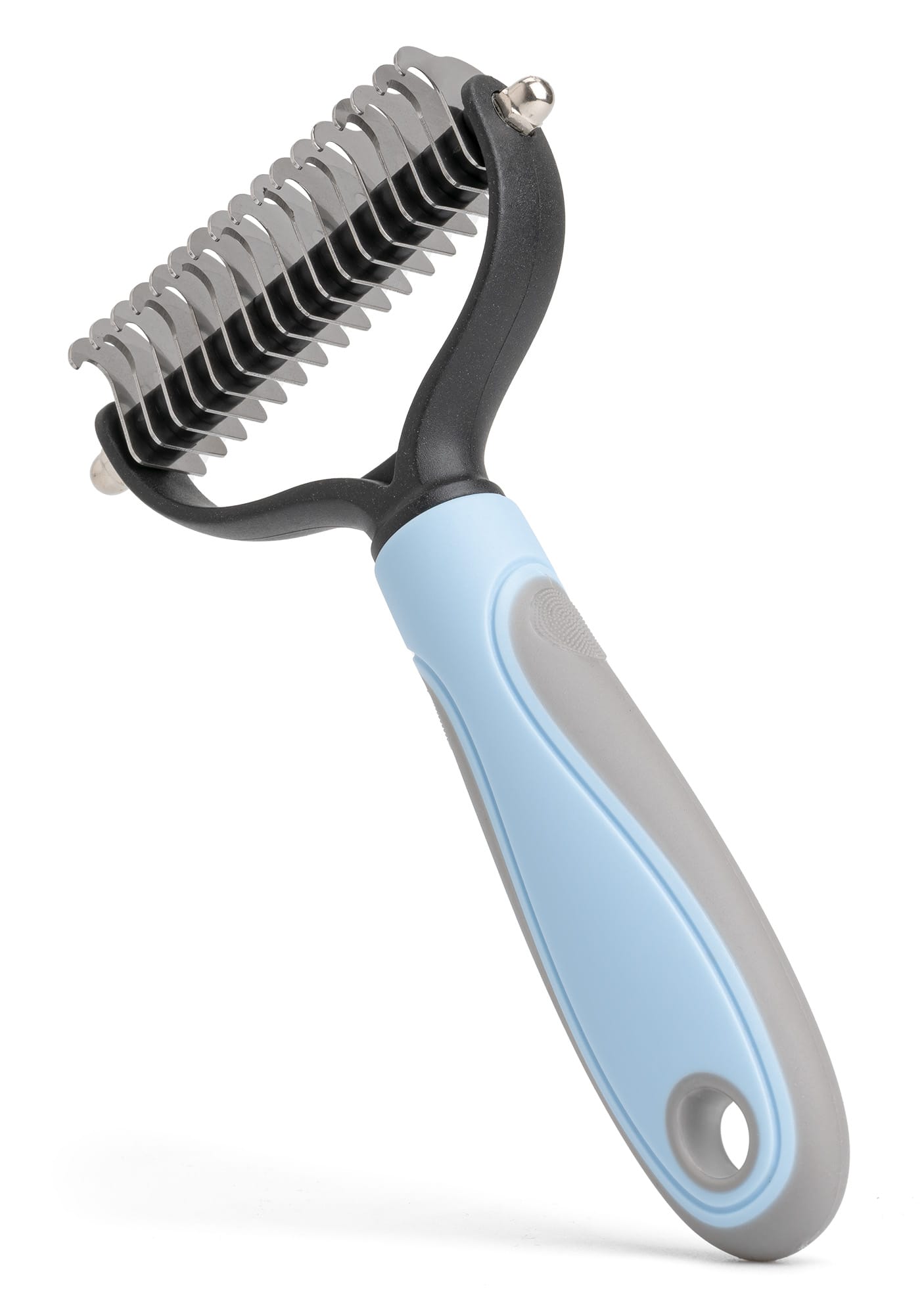 Zgrzebło dla psa do pielęgnacji długiej, wełnistej sierści i kołtunów - obrazek 3