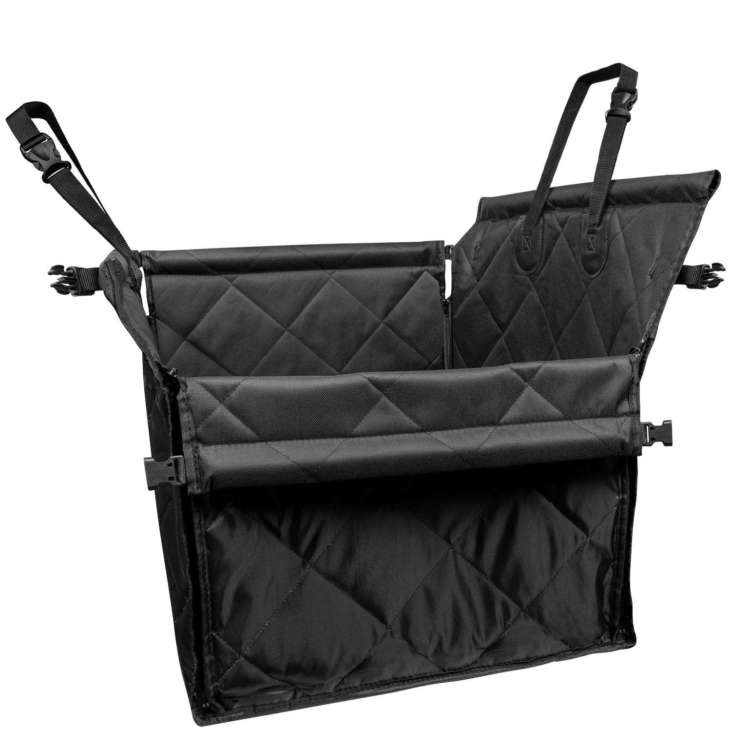 Czarny Fotelik Samochodowy Dla Psa Duży - obrazek 4