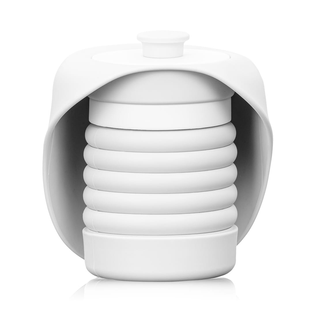 SILIKONOWA TURYSTYCZNA SKŁADANA BUTELKA NA WODĘ POIDŁO DLA ZWIERZĄT 550 ML - obrazek 4