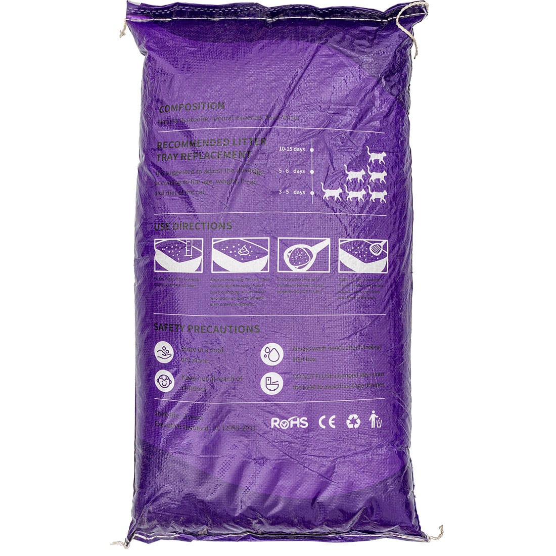 Bentonitowy żwirek dla kota 25 L zbrylający o zapachu lawendowym - obrazek 4