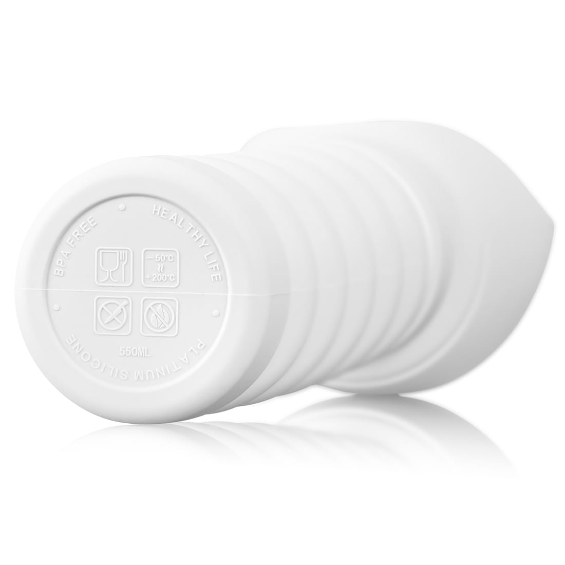 SILIKONOWA TURYSTYCZNA SKŁADANA BUTELKA NA WODĘ POIDŁO DLA ZWIERZĄT 550 ML - obrazek 6