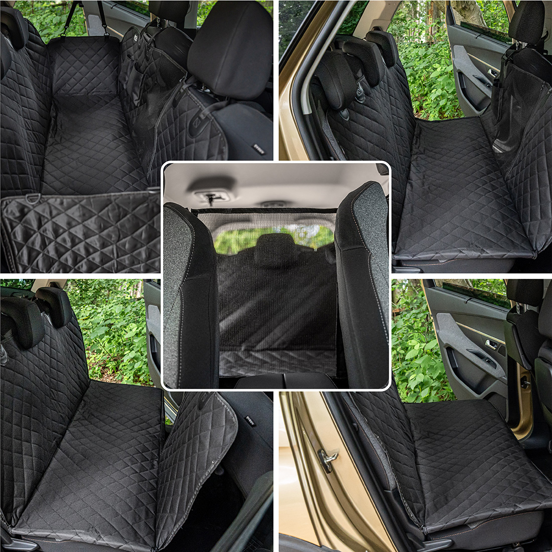 Wodoodporny Pokrowiec na Siedzenia do Samochodu dla Psa - obrazek 3