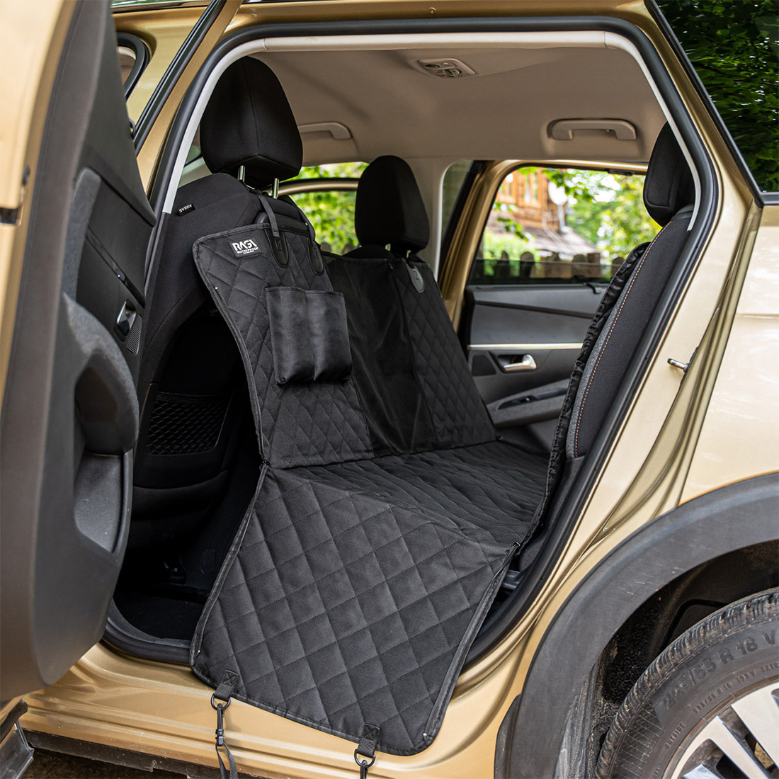 Wodoodporny Pokrowiec na Siedzenia do Samochodu dla Psa - obrazek 11
