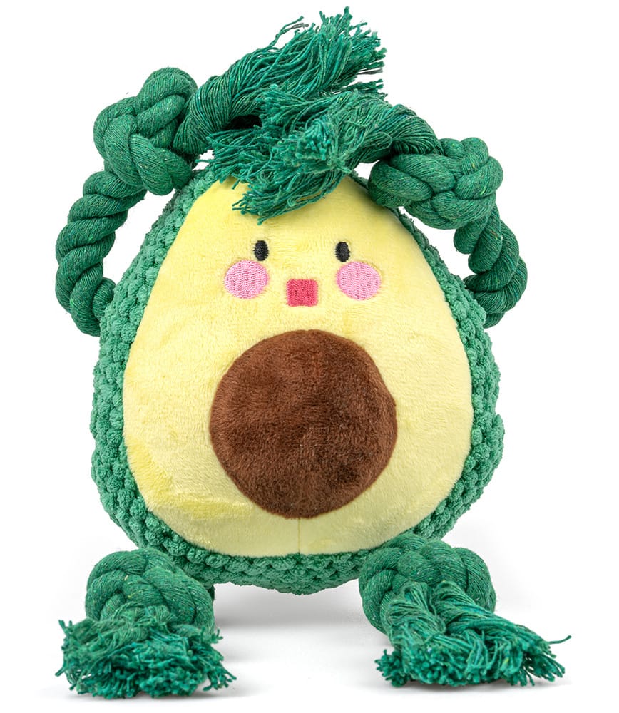 Pluszowe awokado z piszczałką dla psa - obrazek 4