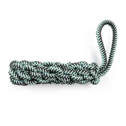 Szarpak dla psa - czarny pleciony warkocz