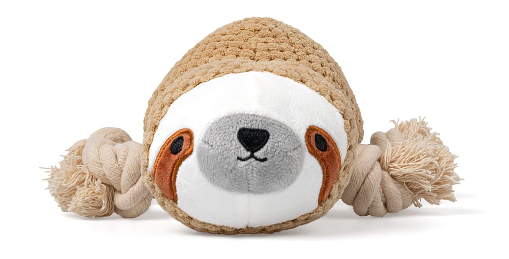 Pluszowy leniwiec z piszczałką dla psa - obrazek 3