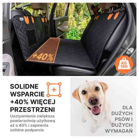 Alternative view of Mata dla Psa do Samochodu USZTYWNIANA Pokrowiec na Siedzenie Auta STABILNY