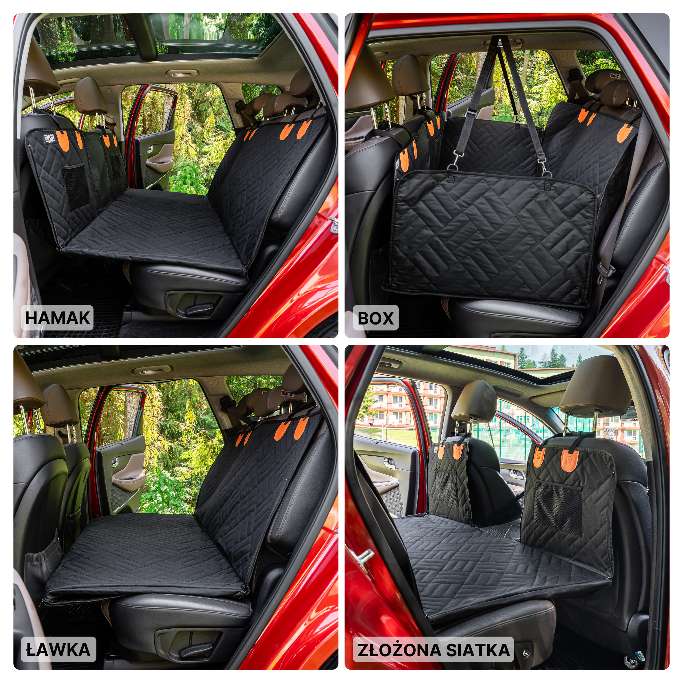 Mata dla Psa do Samochodu USZTYWNIANA Pokrowiec na Siedzenie Auta STABILNY - obrazek 8