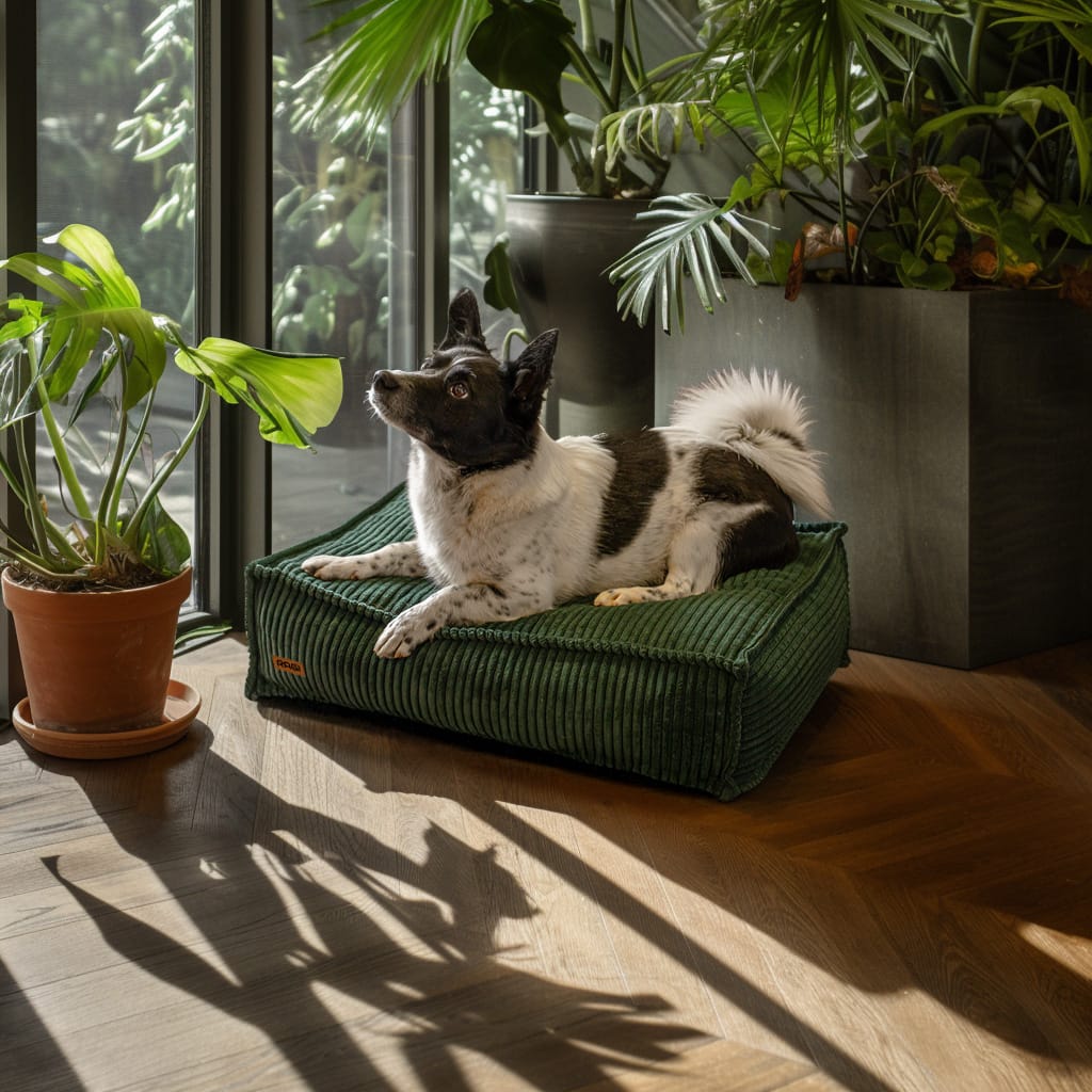 Legowisko dla psa Łóżko Materac Posłanie dla psa Zielone Rozmiary - obrazek 5