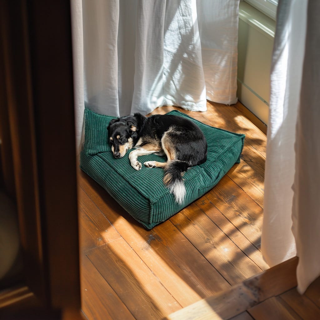 Legowisko dla psa Łóżko Materac Posłanie dla psa Zielone Rozmiary - obrazek 4