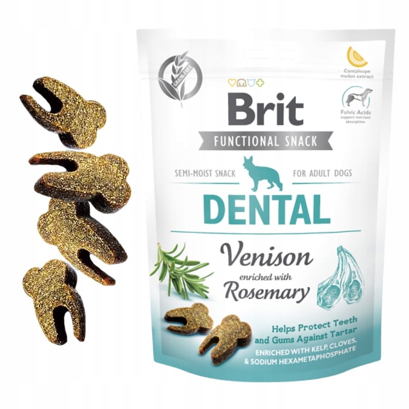 Przysmak dla psa Uzupełniająca Karma dla psa Brit Care Dog Functional Snack Dental Venison 150 g - obrazek 2