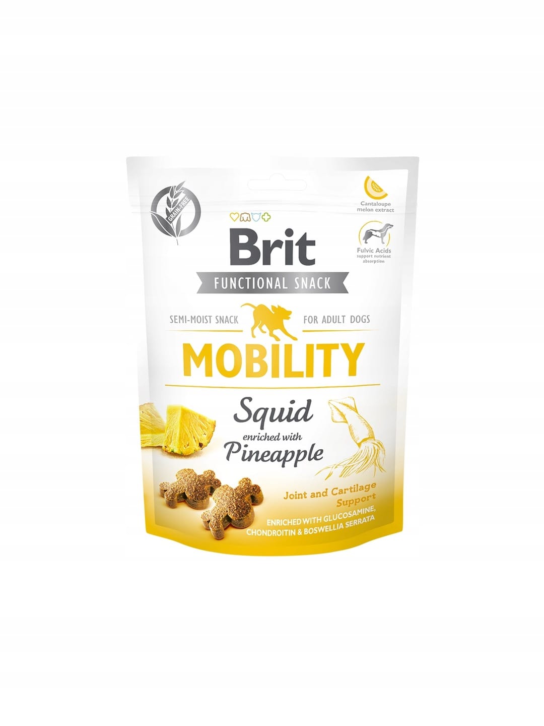 Przysmak dla psa Uzupełniająca Karma dla psa Brit Care Dog Functional Snack Mobility Squid 150 g - obrazek 2