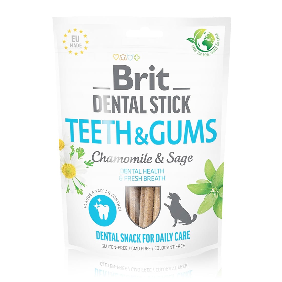 Przysmak dla psa Brit Dental Stick Teeth & Gums with Chamomile & Sage 7 szt - obrazek 2