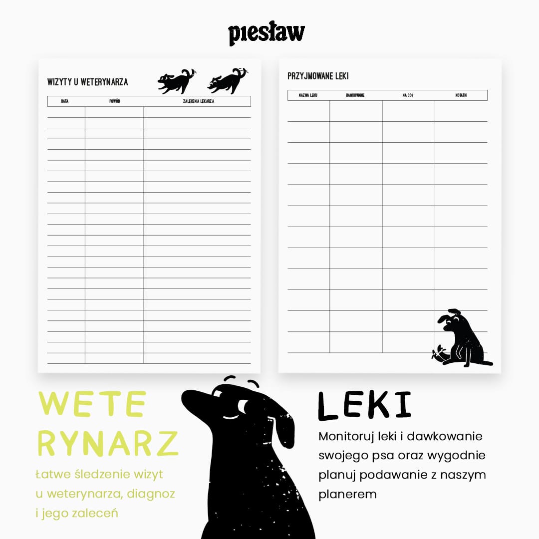 Planer Opieki nad Psem do Druku – Kompleksowa Organizacja Pielęgnacji Twojego Pupila - obrazek 4