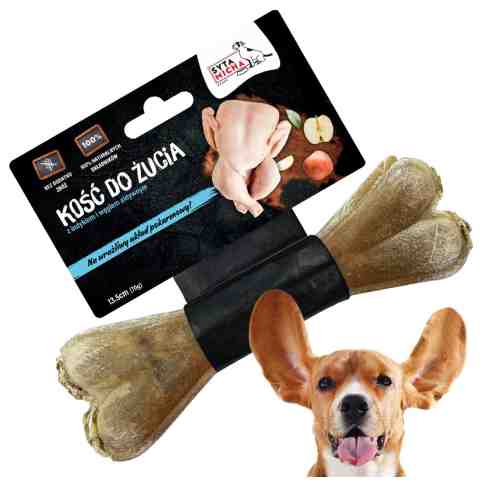 Syta Micha Gryzak dla psa Kość do Żucia Prebiotyki Indyk i Jabłko 13,5 cm