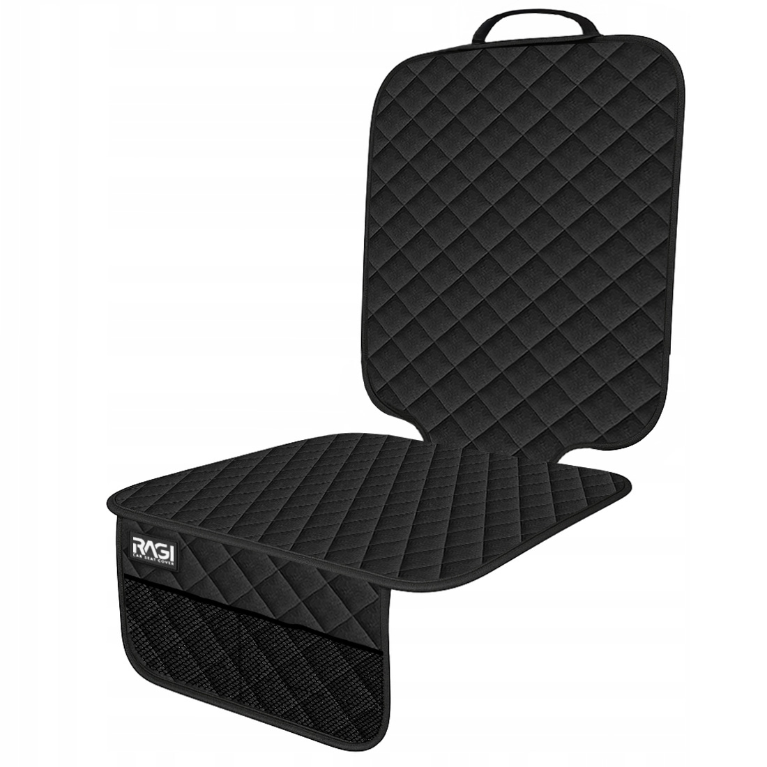 2w1 Mata ochronna pod fotel samochodowy + Osłona na tył fotela Pokrowiec na siedzenie Ochrona na pojedynczy fotel Auta - obrazek 2