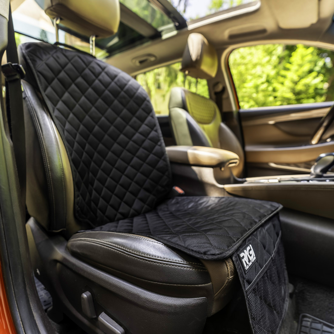 Mata ochronna pod fotel Samochodowy Pokrowiec Na Siedzenie Osłona na Pojedynczy fotel do Auta - obrazek 2