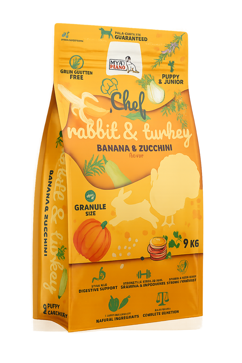 Syta Micha Junior Sucha Karma dla psa Królik z indykiem, 9 kg Szczeniąt