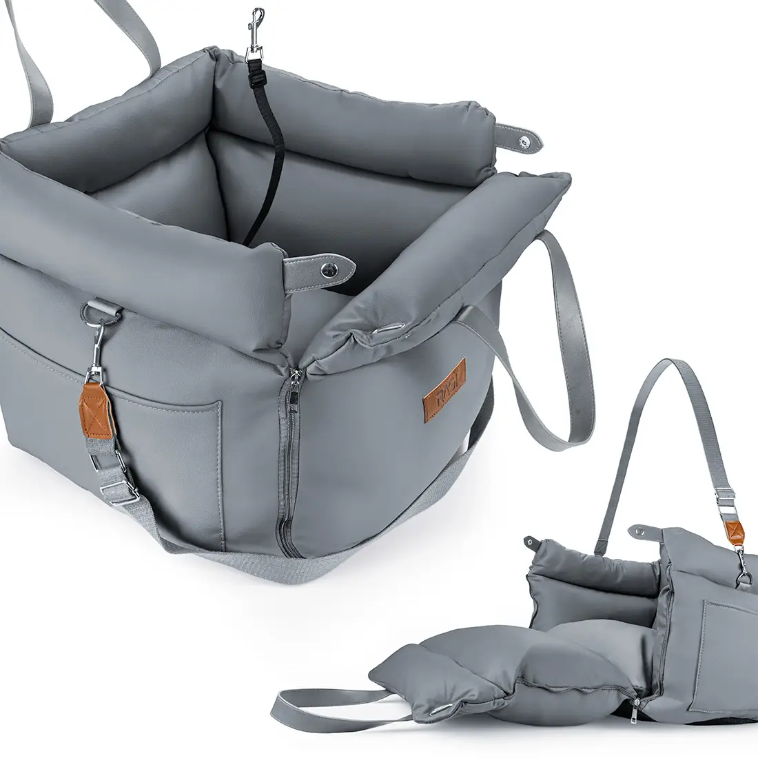 Fotelik Samochodowy dla Psa Legowisko na Siedzenia Torba Transportowa 3w1 - obrazek 2