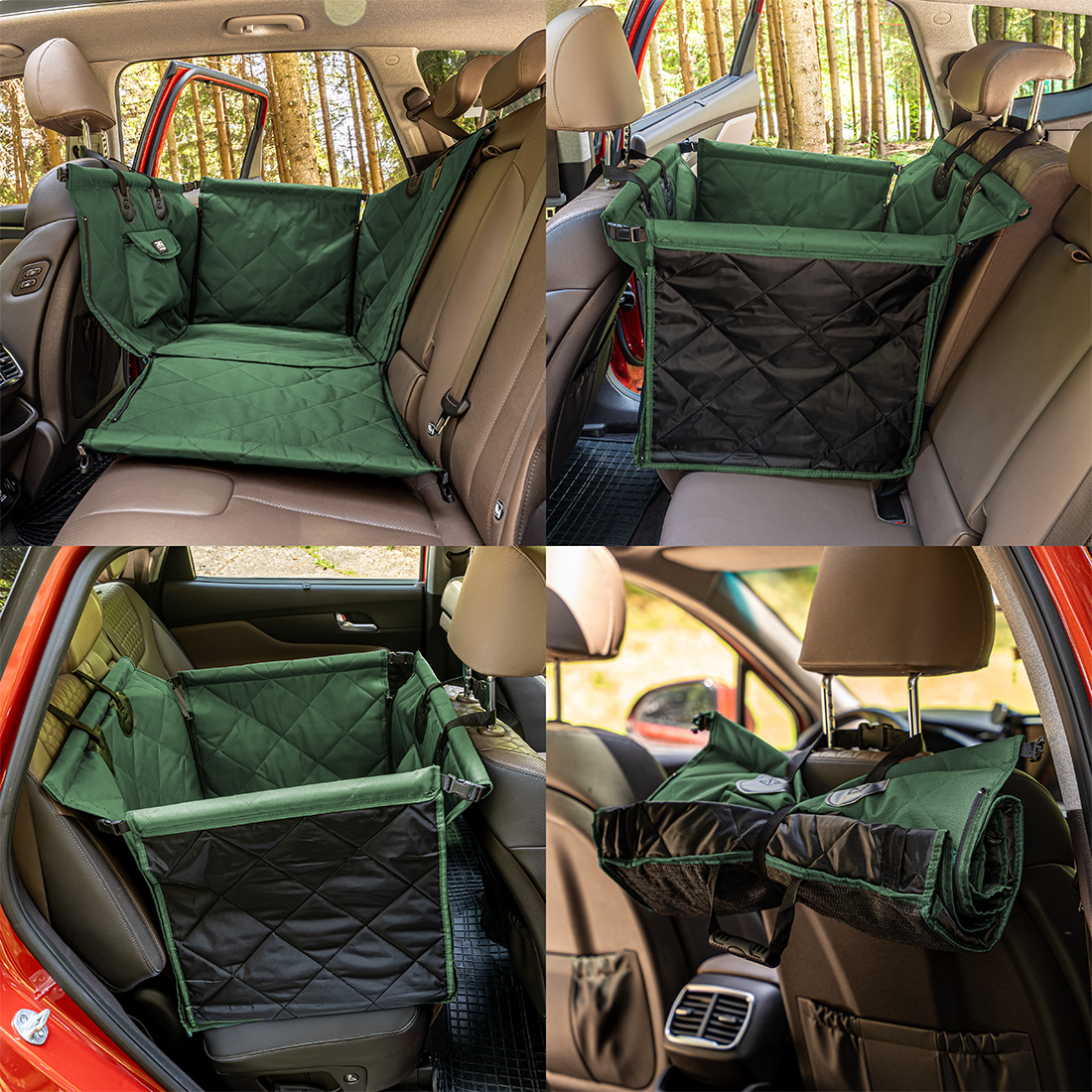 Fotelik Samochodowy Dla Psa Kota Transporter Duży Na Siedzenie Mata Do Auta - obrazek 2