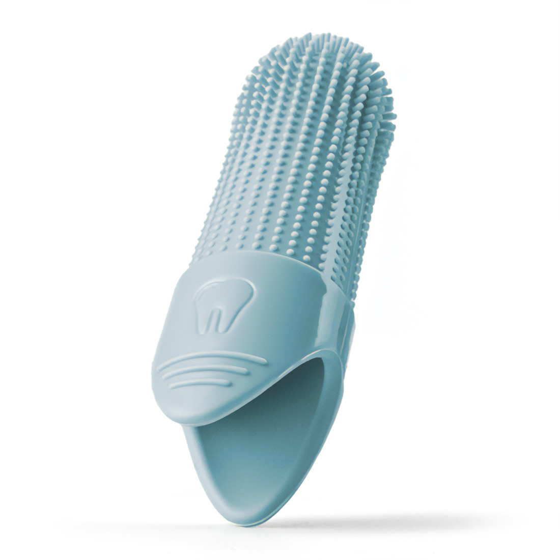 Szczoteczka do zębów dla Psa Kota Na palec Sylikonowa Delikatna Bezpieczna - obrazek 4