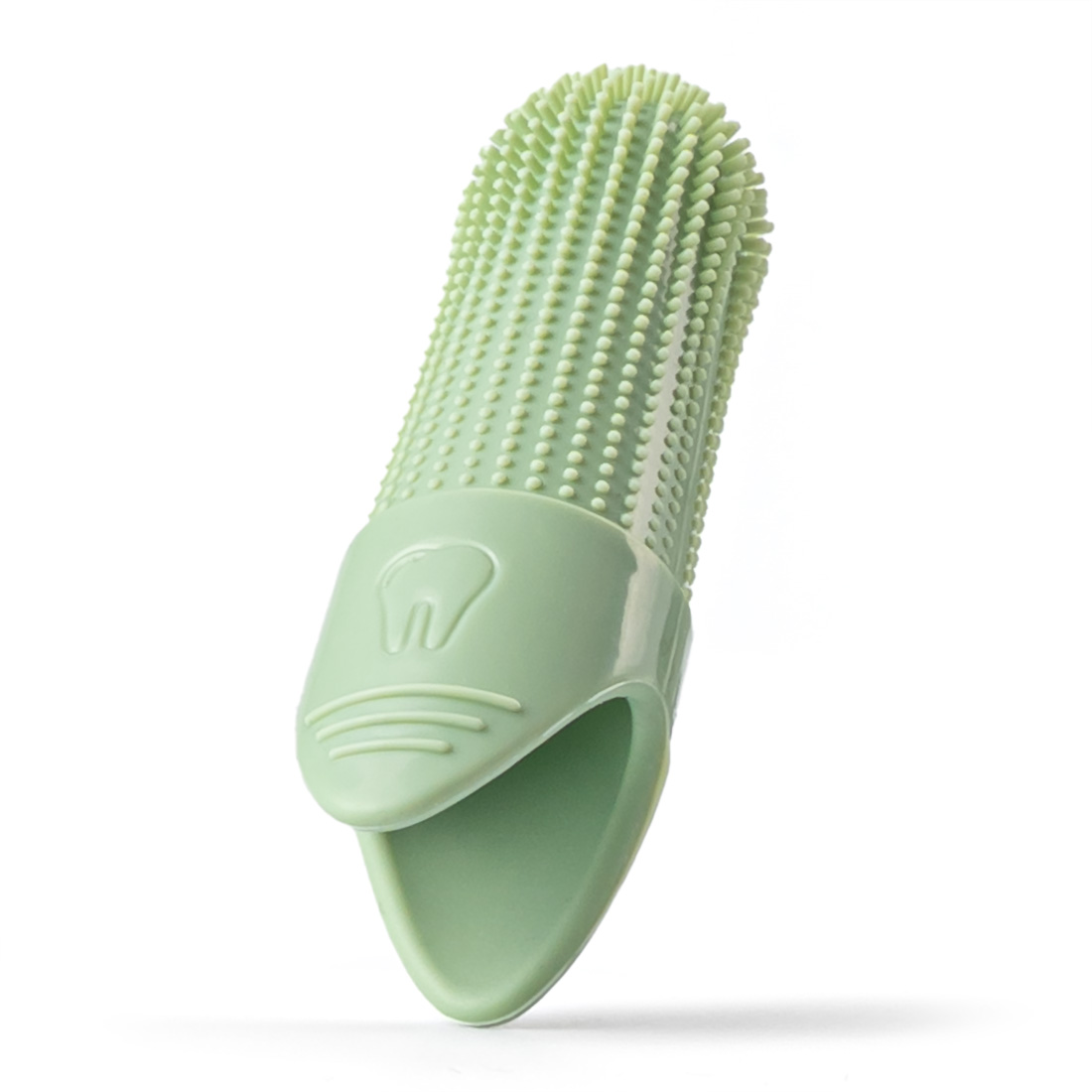 Szczoteczka do zębów dla Psa Kota Na palec Sylikonowa Delikatna Bezpieczna - obrazek 4