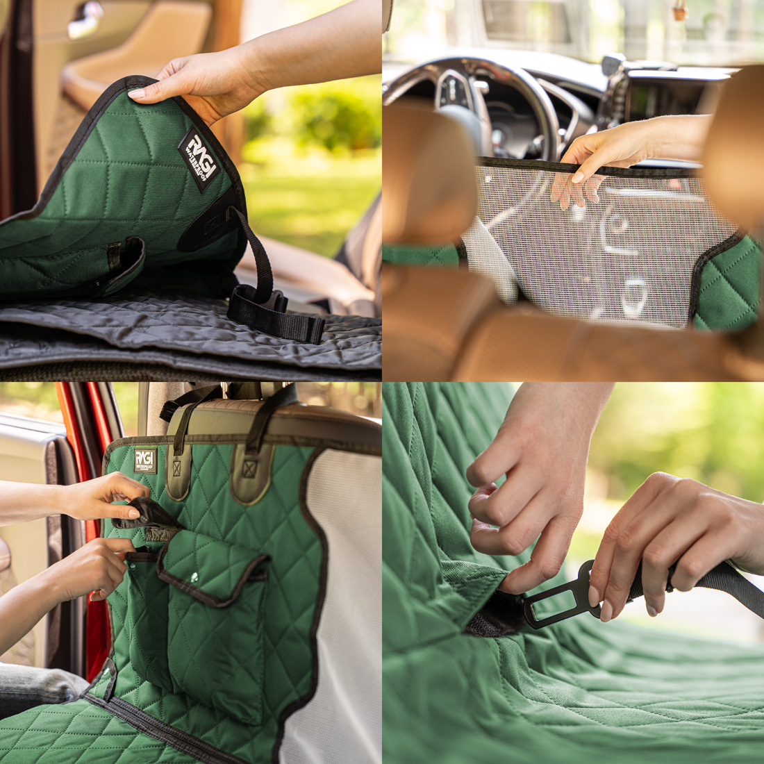 MATA DLA PSA DO SAMOCHODU POKROWIEC SIEDZENIE UNIWERSALNA SAMOCHODOWA 4W1 - obrazek 3