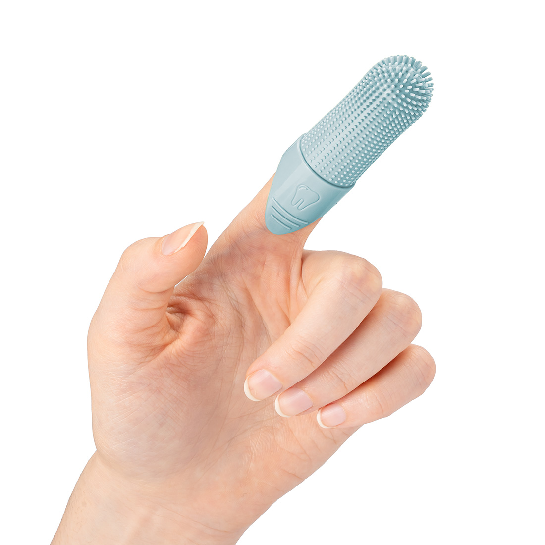 Szczoteczka do zębów dla Psa Kota Na palec Sylikonowa Delikatna Bezpieczna - obrazek 2