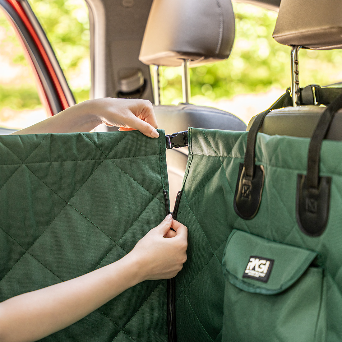 Fotelik Samochodowy Dla Psa Kota Transporter Duży Na Siedzenie Mata Do Auta - obrazek 4