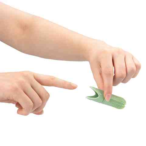 Alternative view of Szczoteczka do zębów dla Psa Kota Na palec Sylikonowa Delikatna Bezpieczna