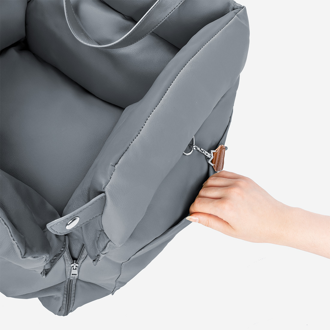 Fotelik Samochodowy dla Psa Legowisko na Siedzenia Torba Transportowa 3w1 - obrazek 6