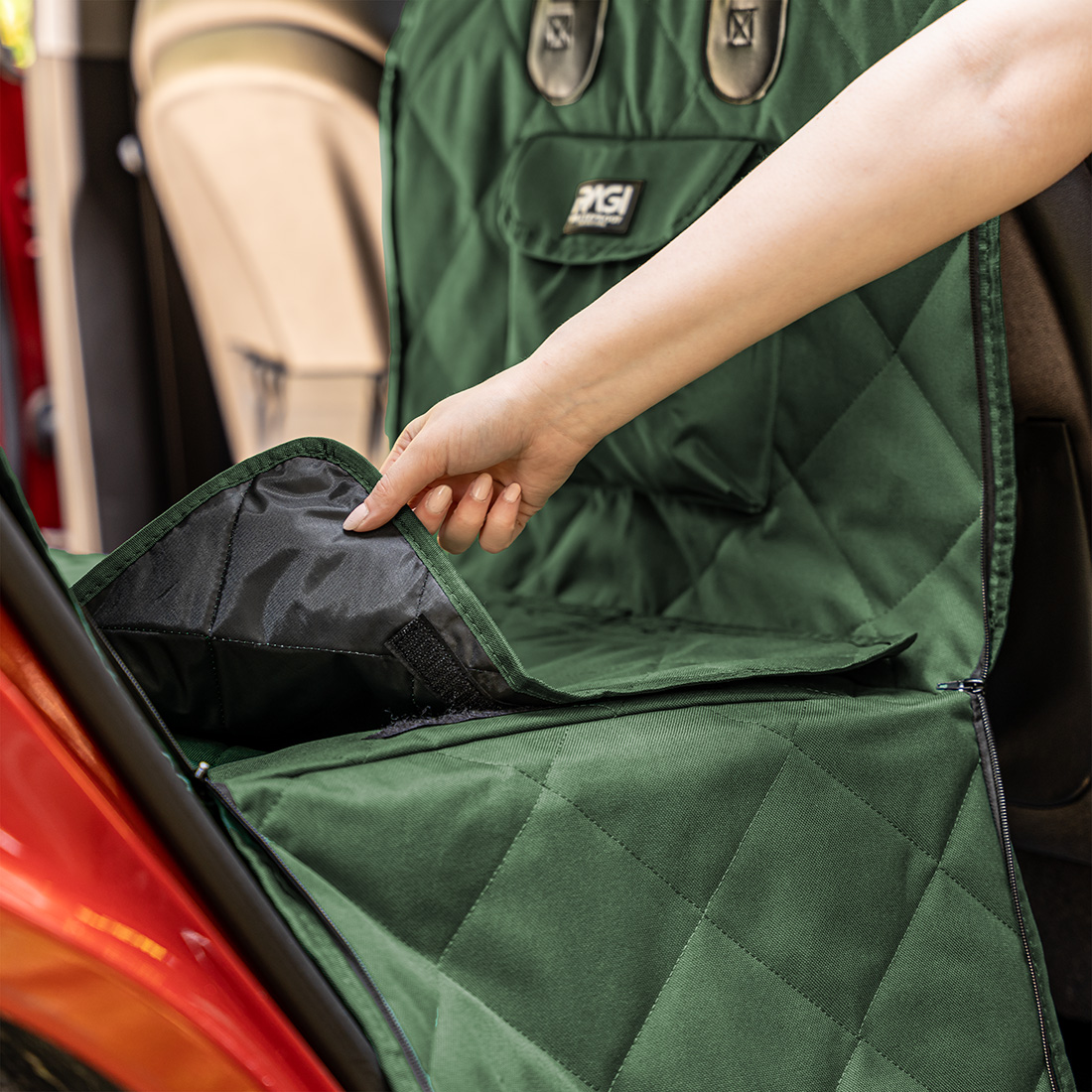 Fotelik Samochodowy Dla Psa Kota Transporter Duży Na Siedzenie Mata Do Auta - obrazek 6