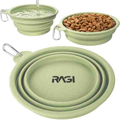 Miska dla psa składana turystyczna silikonowa podróżna 1L na wodę karmę