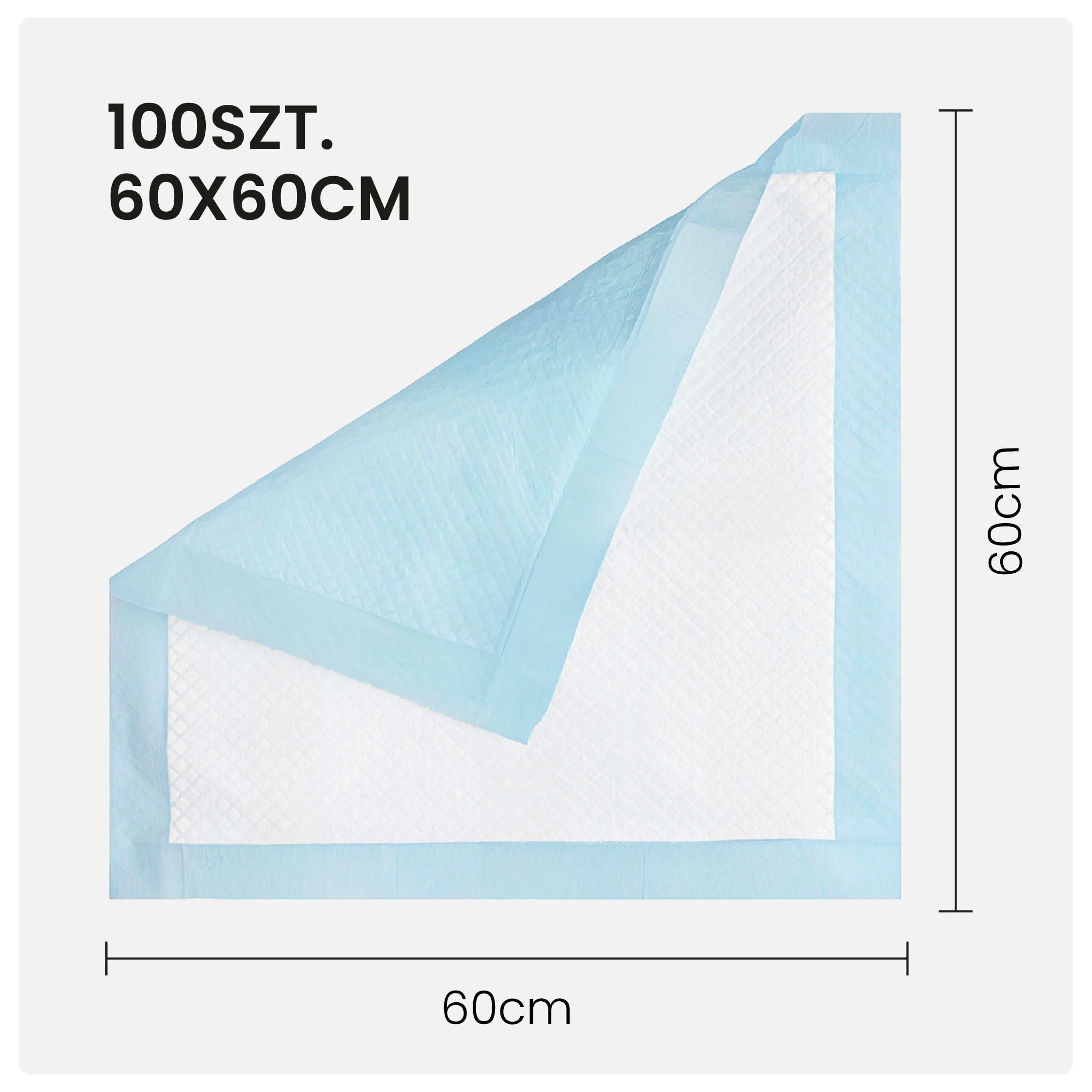 Podkłady dla psów Maty dla psa do sikania Higieniczne Chłonne 60x60 100 szt. - obrazek 7