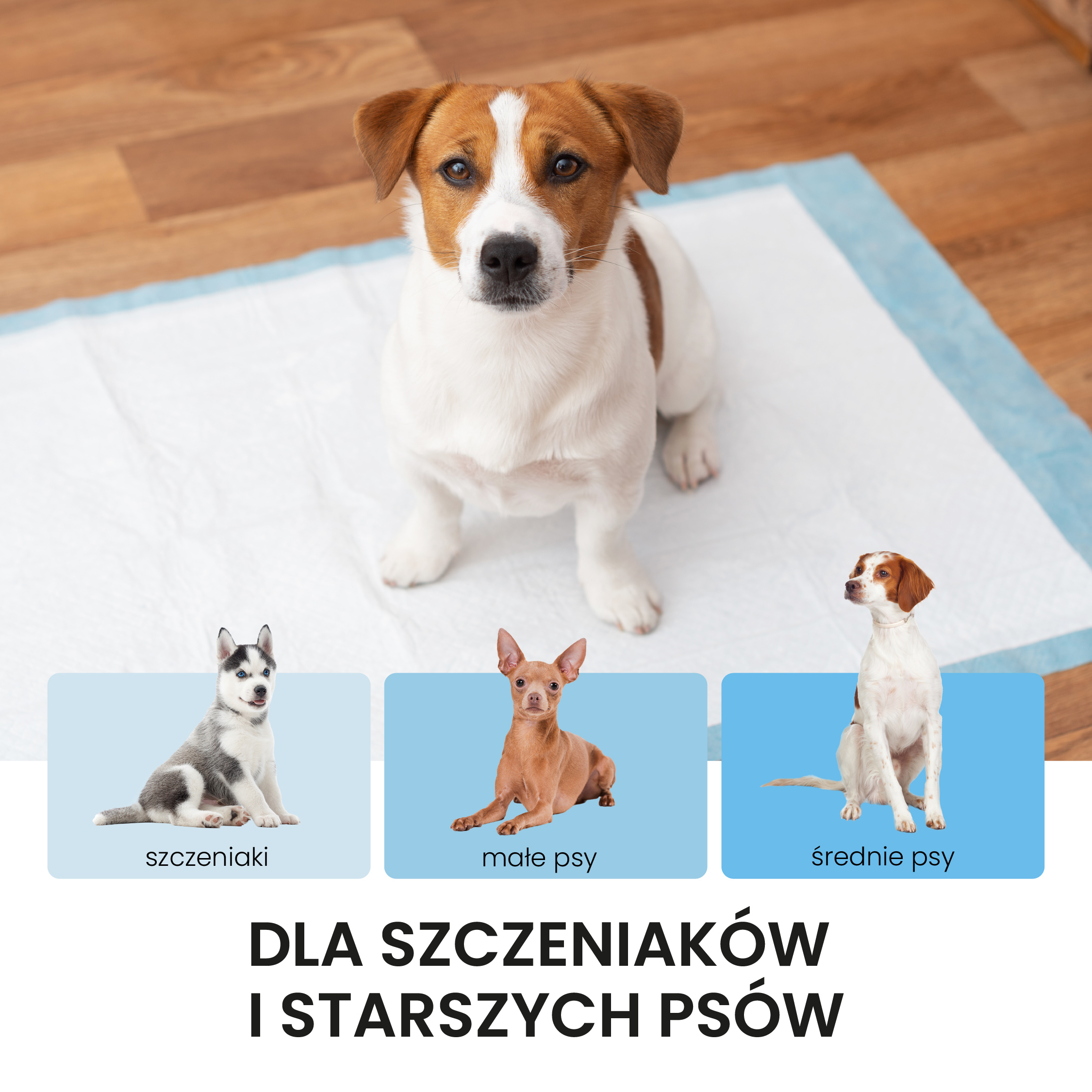 Podkłady dla psów Maty dla psa do sikania Higieniczne Chłonne 60x60 100 szt. - obrazek 6