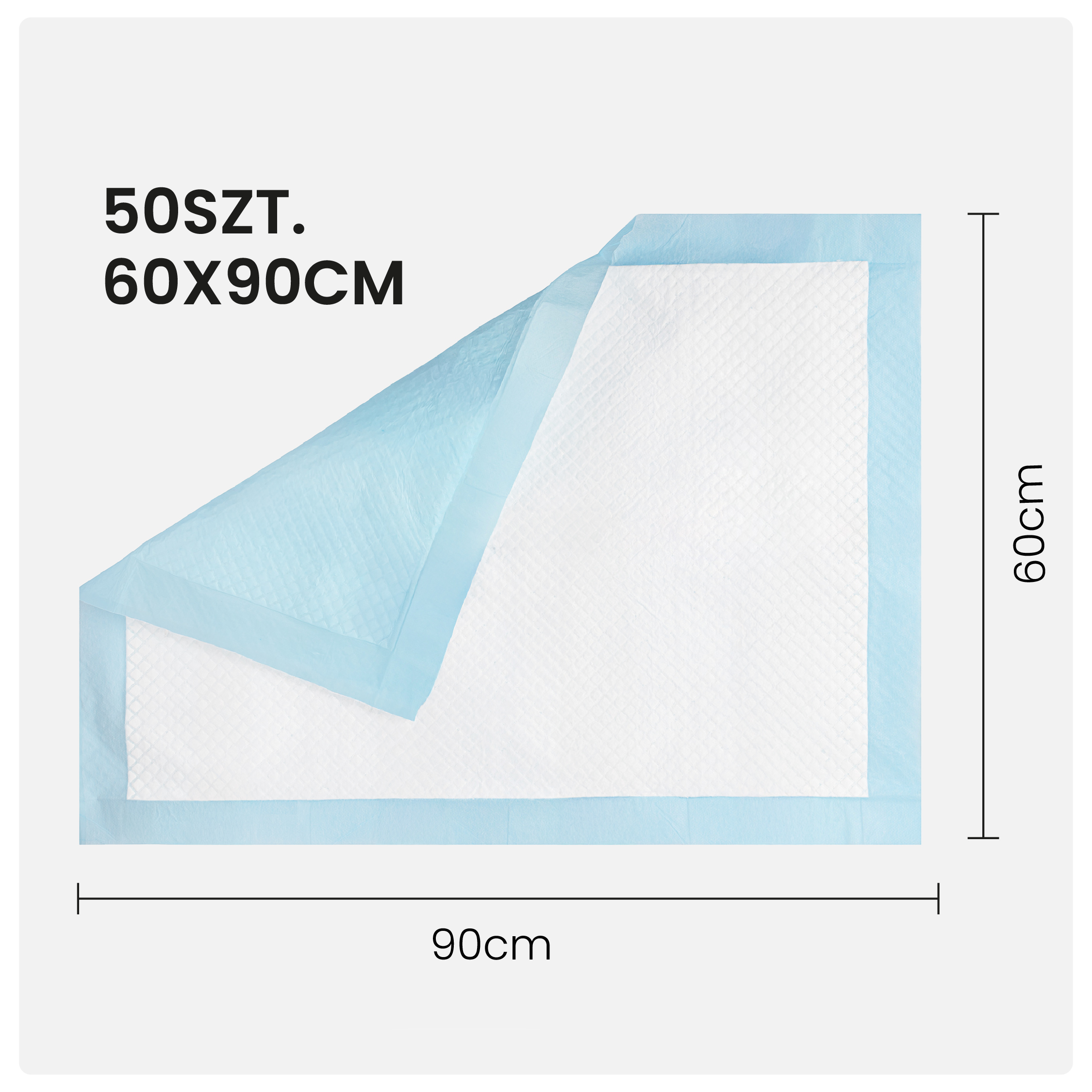 Podkłady dla psów Maty dla psa do sikania Higieniczne Chłonne 90x60 50 szt. - obrazek 7