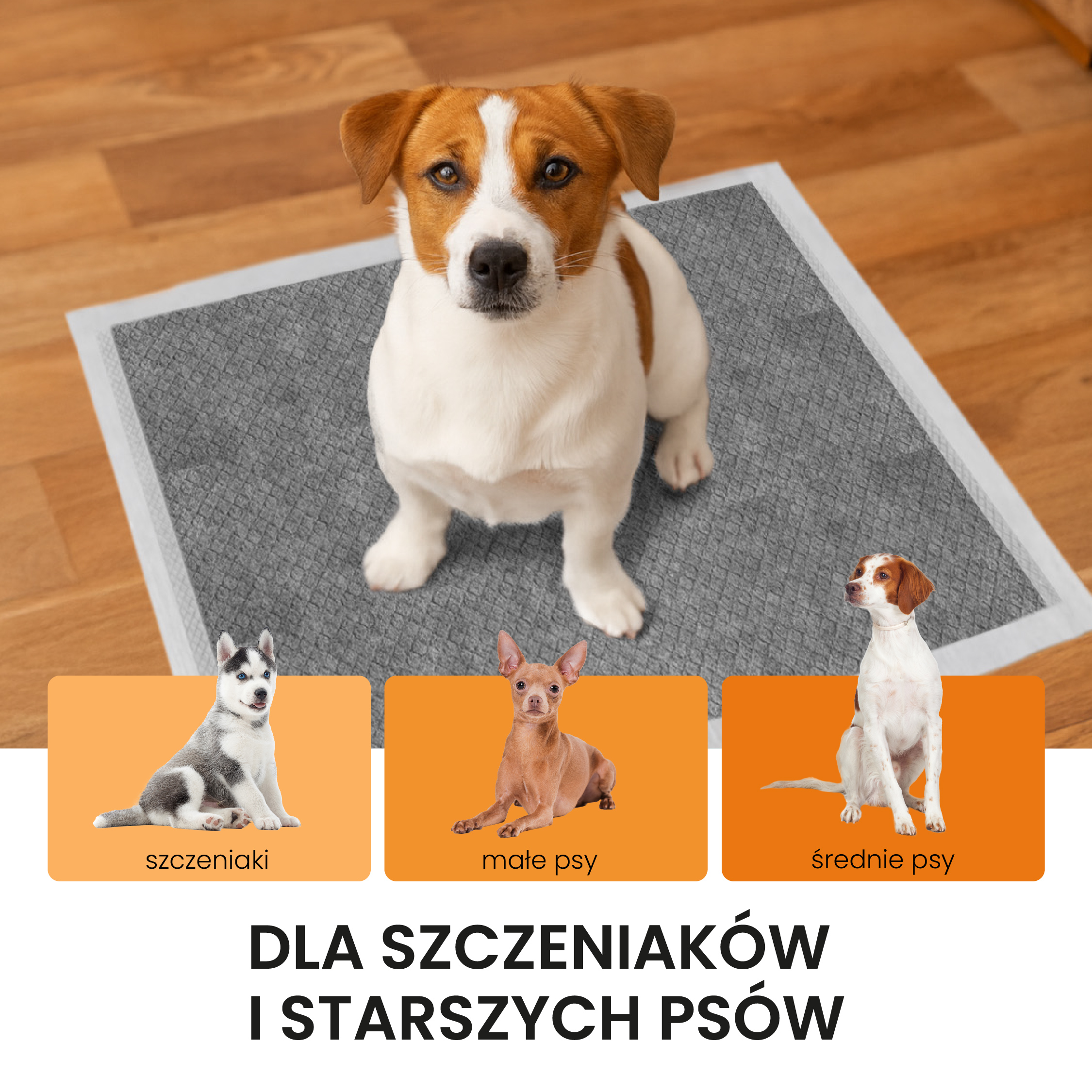 Podkłady dla psów Maty dla psa do sikania Z węglem Chłonne 60x60 100 szt - obrazek 7