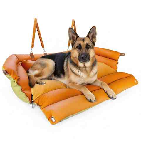 Alternative view of Fotelik Samochodowy dla Psa Legowisko na Siedzenia 2w1 Transporter dla psów